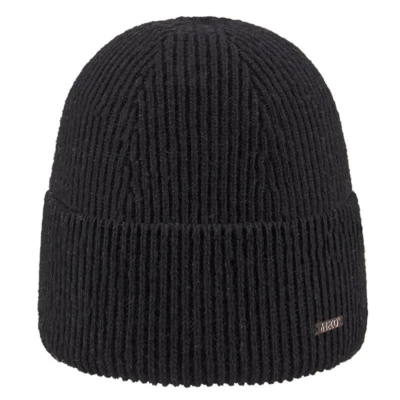 ARECO Damen Beanie Cashmere Cashfive Geo 7548 Mütze Wintermütze
