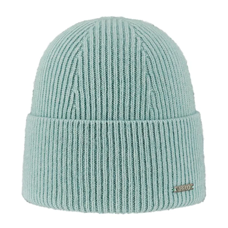 ARECO Damen Beanie Cashmere Cashfive Geo 7548 Mütze Wintermütze