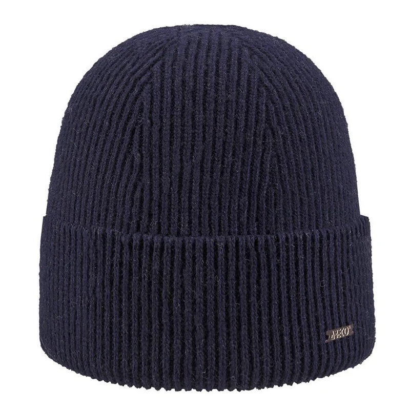ARECO Damen Beanie Cashmere Cashfive Geo 7548 Mütze Wintermütze