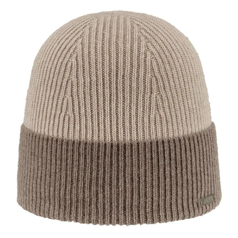 ARECO Damen Beanie Cashmere Cashfive Geo 7548 Mütze Wintermütze