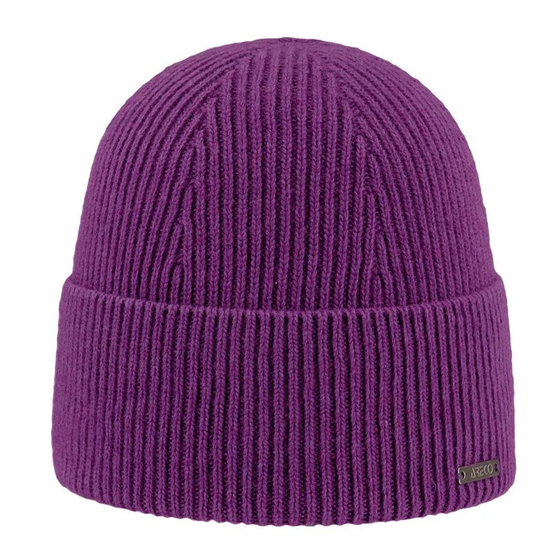 ARECO Damen Beanie Cashmere Cashfive Geo 7548 Mütze Wintermütze