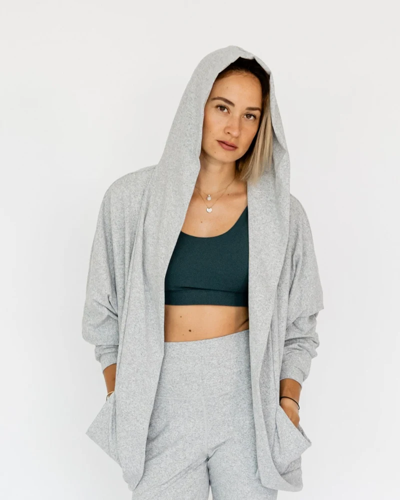 Cardigan (mit Kapuze)