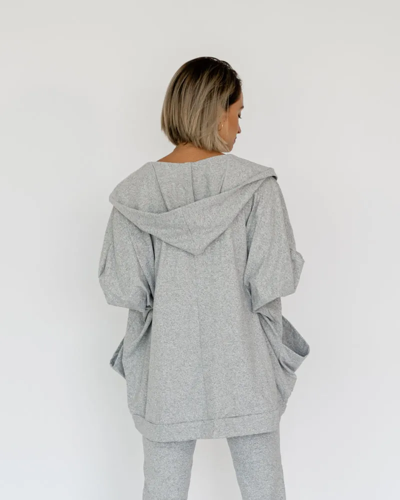 Cardigan (mit Kapuze)
