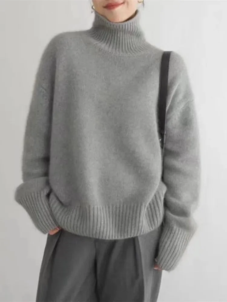 Damen Rollkragenpullover mit klassischem Design und Komfort