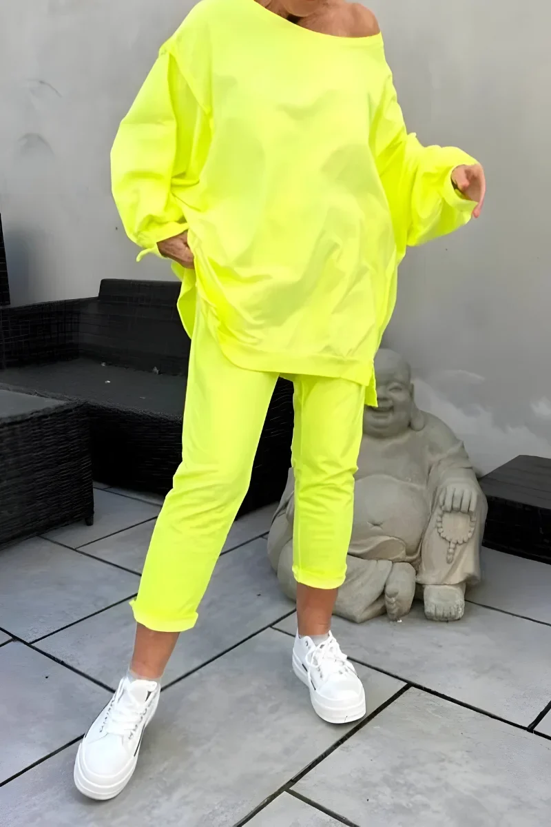 Damen Loungewear-Set mit Oversized Top und Jogginghose
