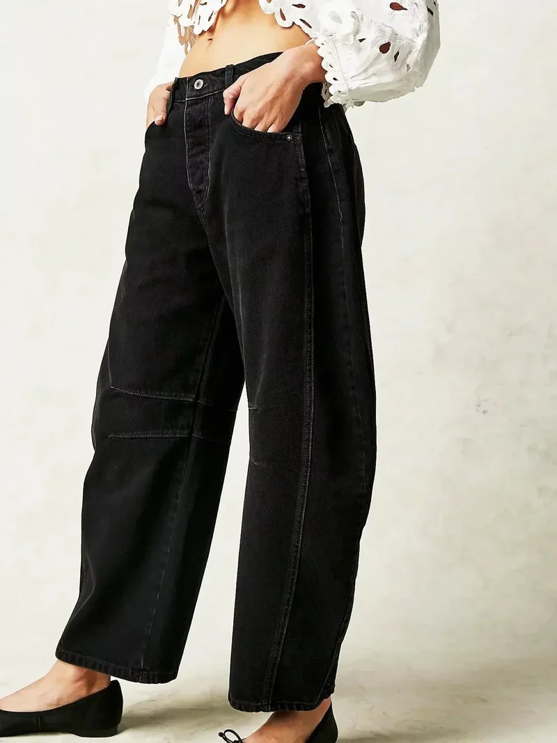 Damen Jeans im Fassschnitt