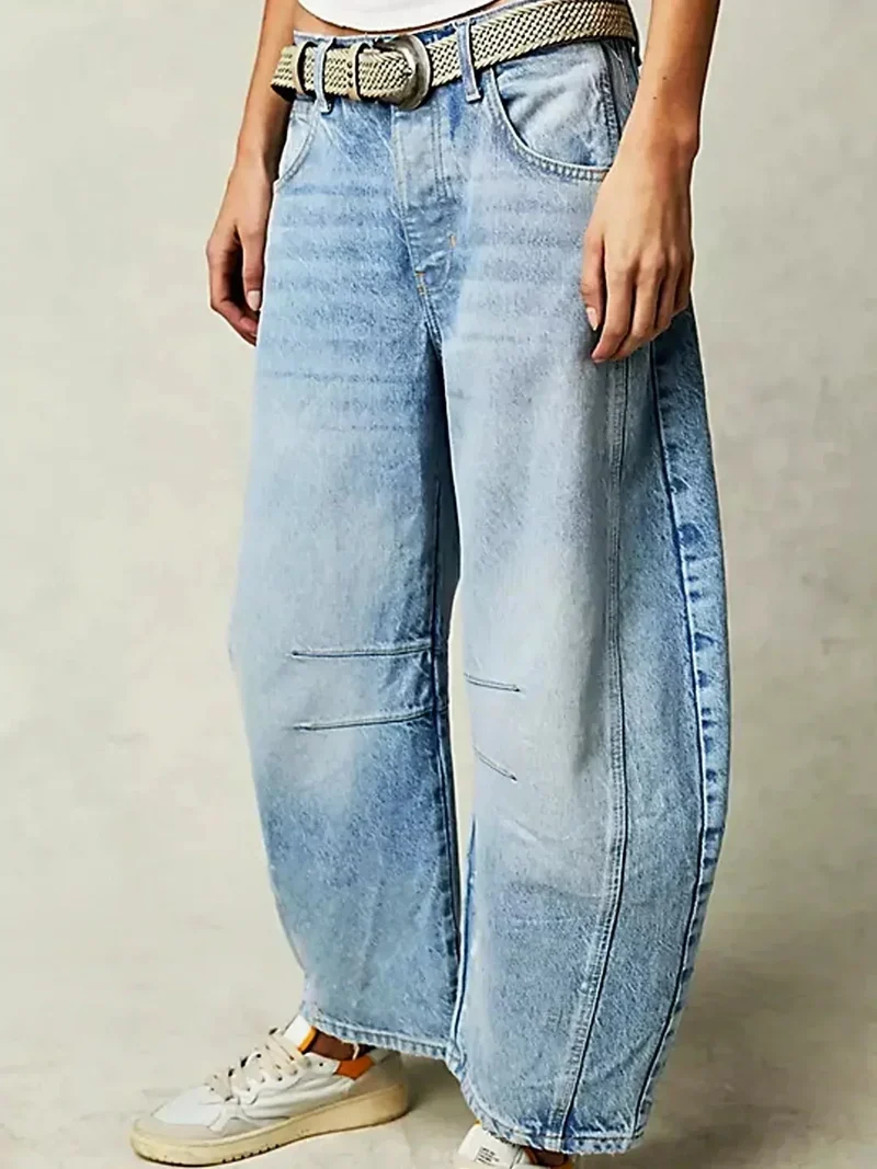 Damen Jeans im Fassschnitt