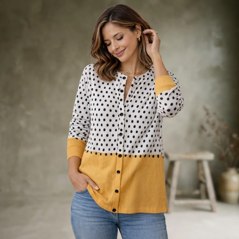 Clara - Offener Soft-Touch-Cardigan