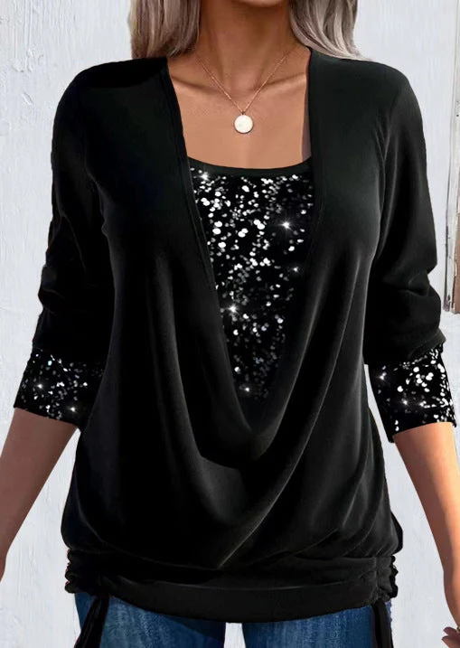 Ariellea - Soft-Touch-Bluse mit Drapierung