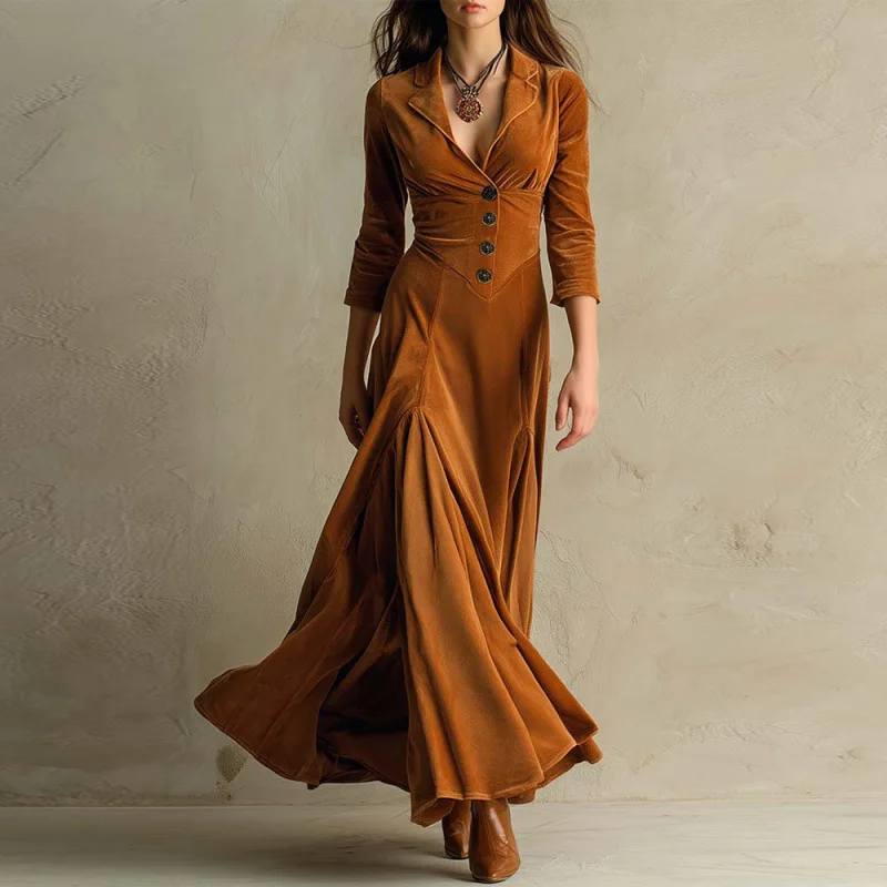 Arvela - Soft-Touch-Maxikleid