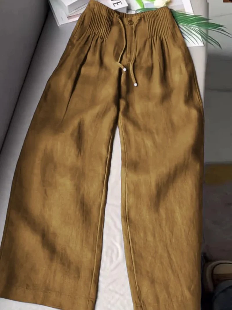 Moriah - Luftige Leinenhose mit weitem Bein
