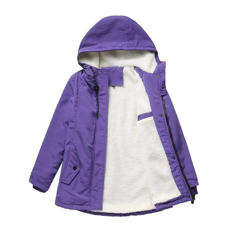 Ava - Wattierte Winterjacke mit Kapuze