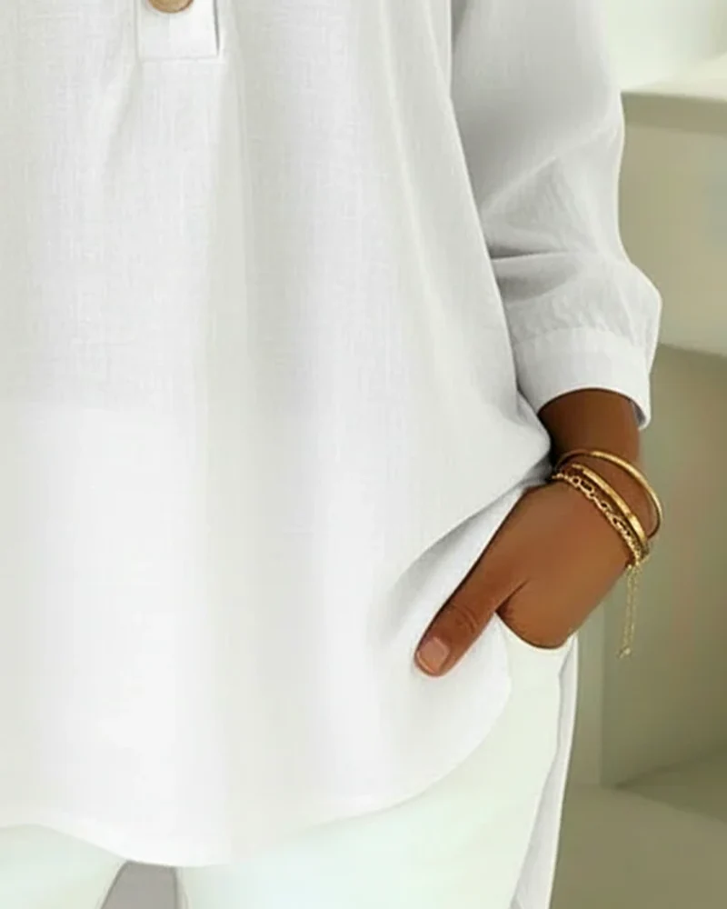 Claire - Bluse mit weicher Haptik und V-Ausschnitt