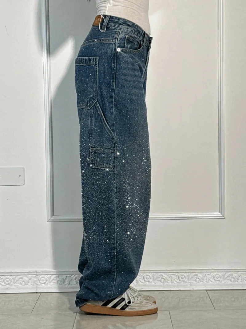 Ava - Hochwertige Carpenter-Jeans im Ballon-Fit