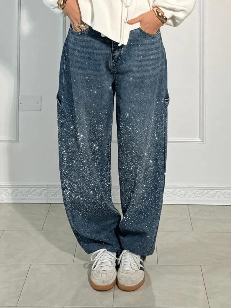 Ava - Hochwertige Carpenter-Jeans im Ballon-Fit