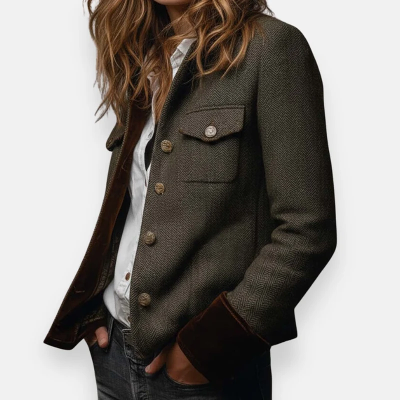 Luisa | Damen Kurze Jacke für elegante Herbstlooks