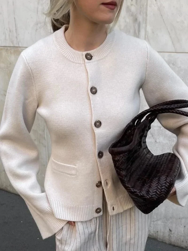 Lea | Damen Strickjacke Entspannt zum Überziehen