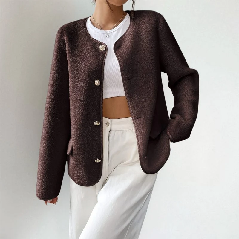Matilda | Damen Strickjacke im Oversized-Schnitt mit Knöpfen