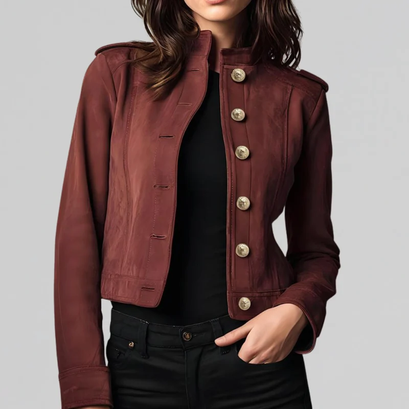 Amelie | Strukturierte kurze Jacke für Damen