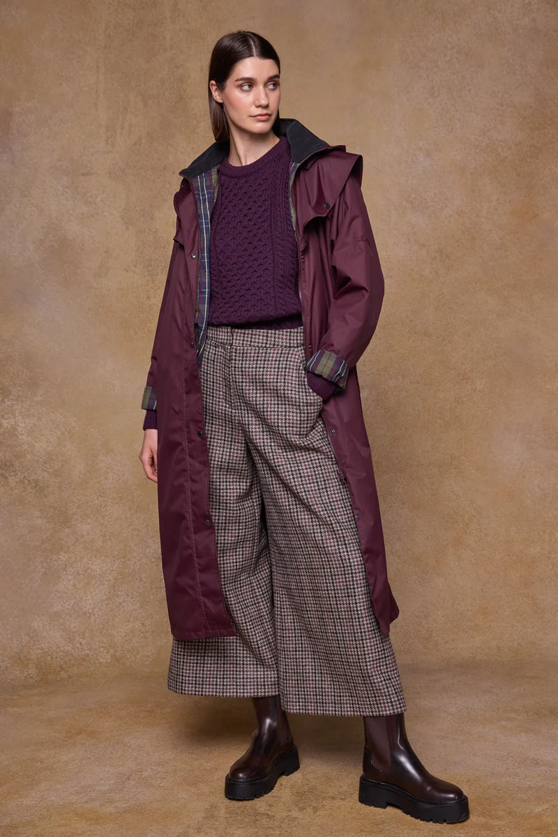 Connemara Waterproof Coat - Maroon