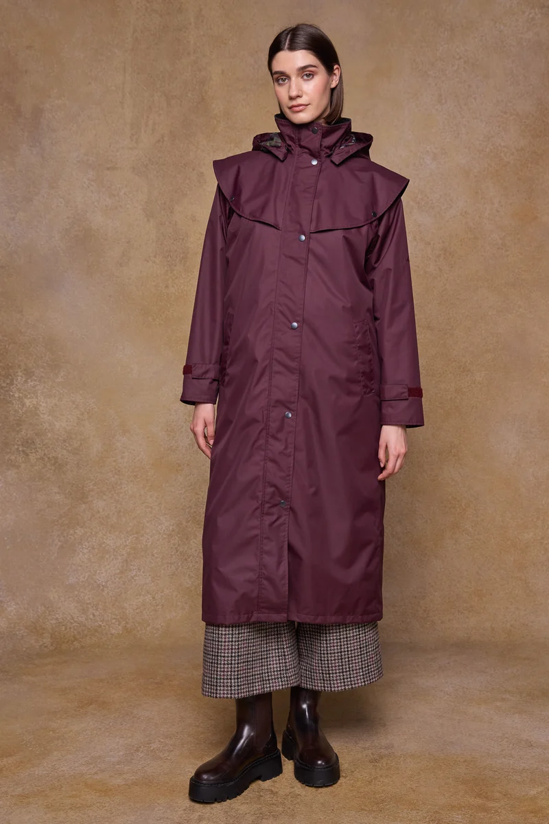 Connemara Waterproof Coat - Maroon