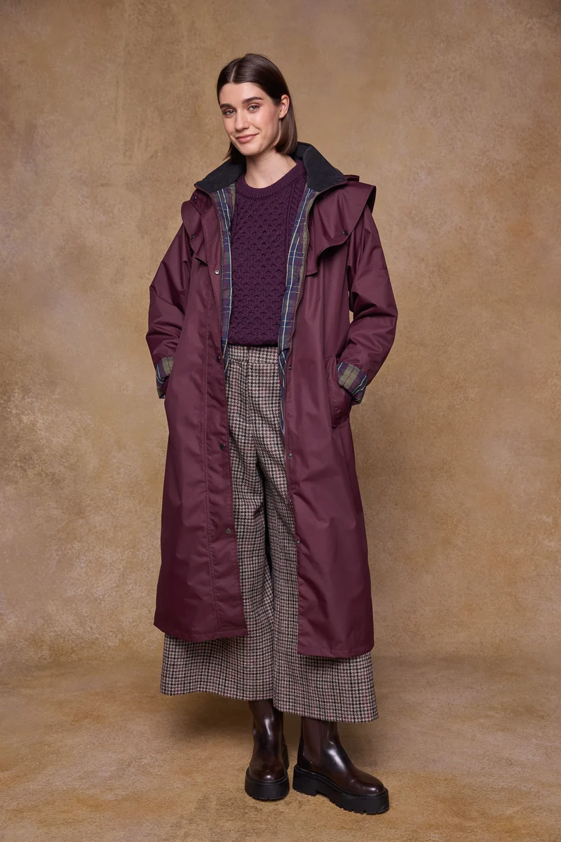 Connemara Waterproof Coat - Maroon