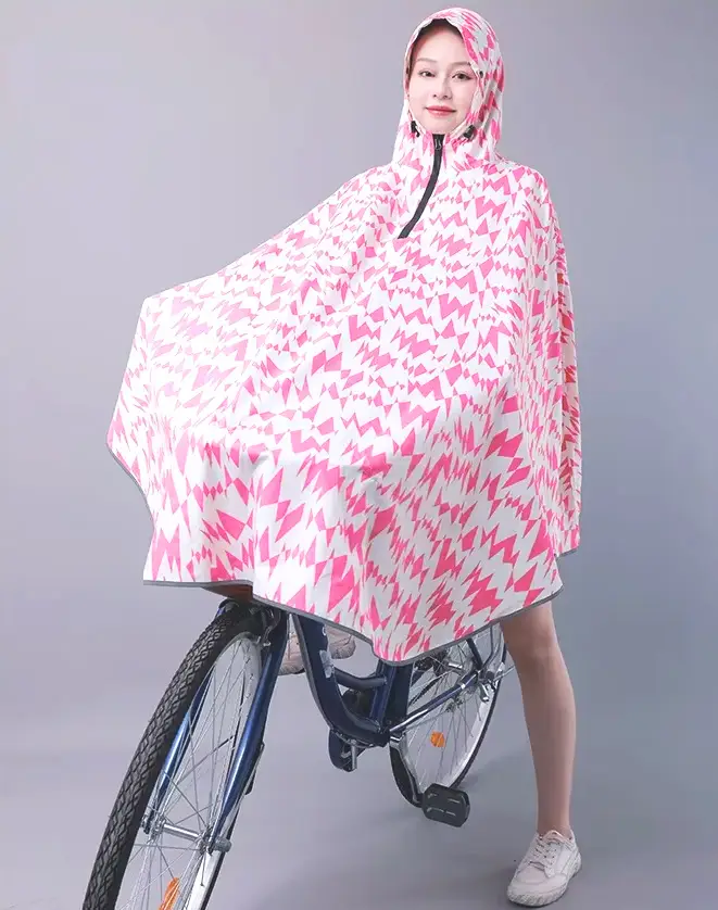 Regenponcho Fahrrad für über Lenker