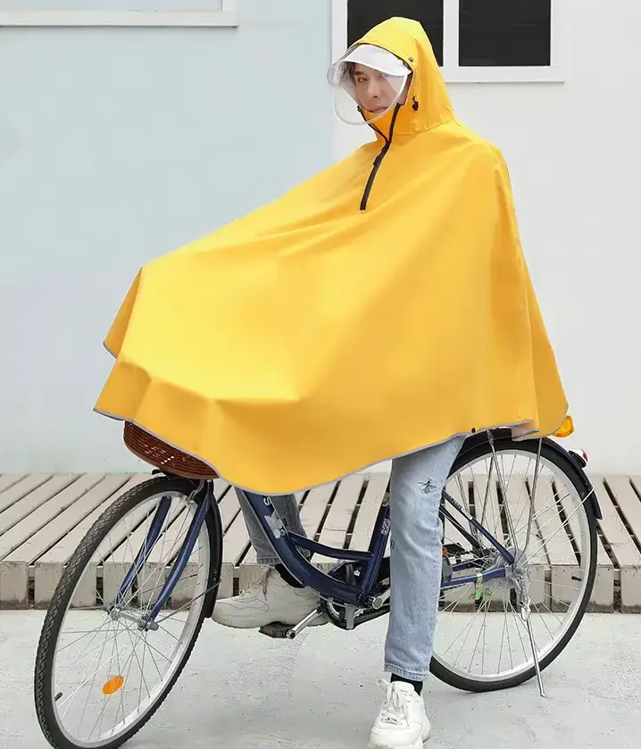 Regenponcho Fahrrad für über Lenker