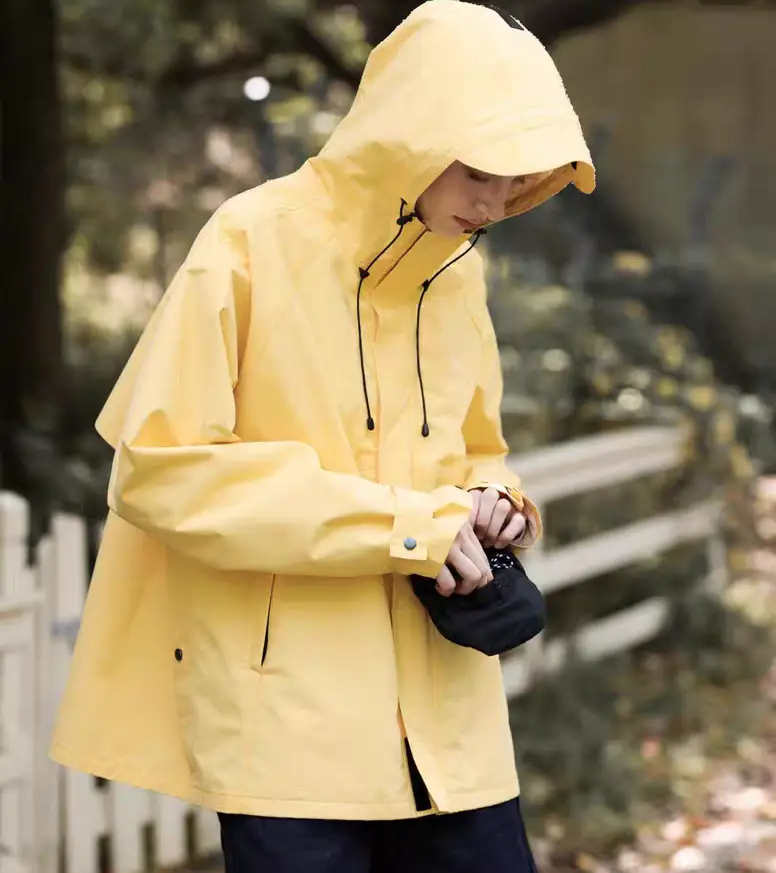 Weite Regenjacke Damen kurz