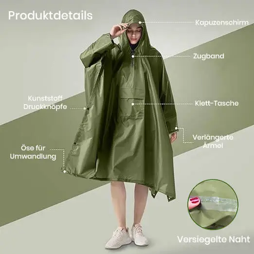 Fahrrad Regencape Herren XXL - 3in1