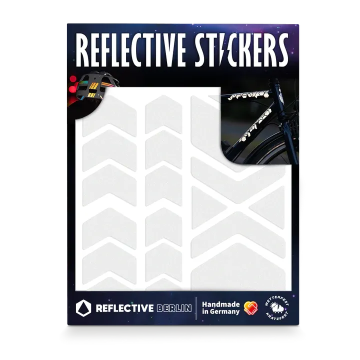 Reflektierende Sticker für Fahrradrahmen - Pfeile