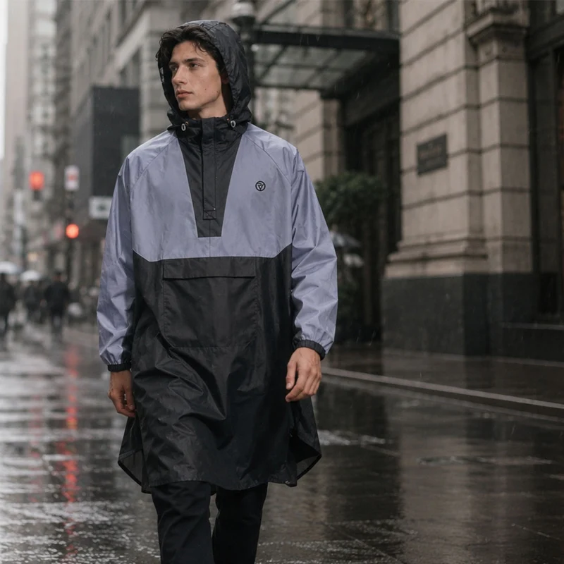 Reflective Waterproof Cycling/Hiking Poncho