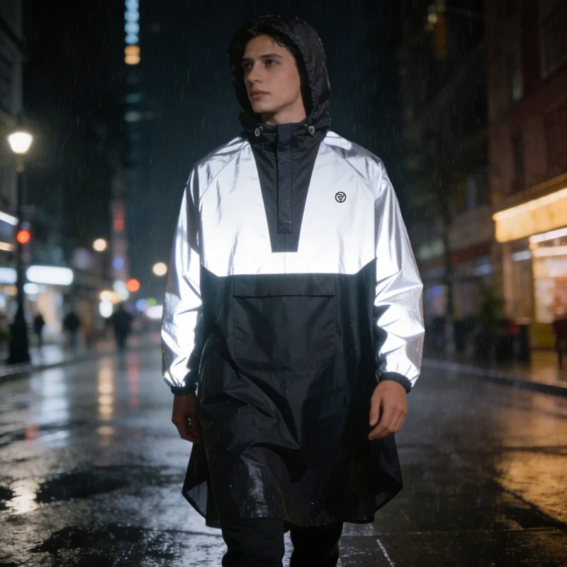 Reflective Waterproof Cycling/Hiking Poncho