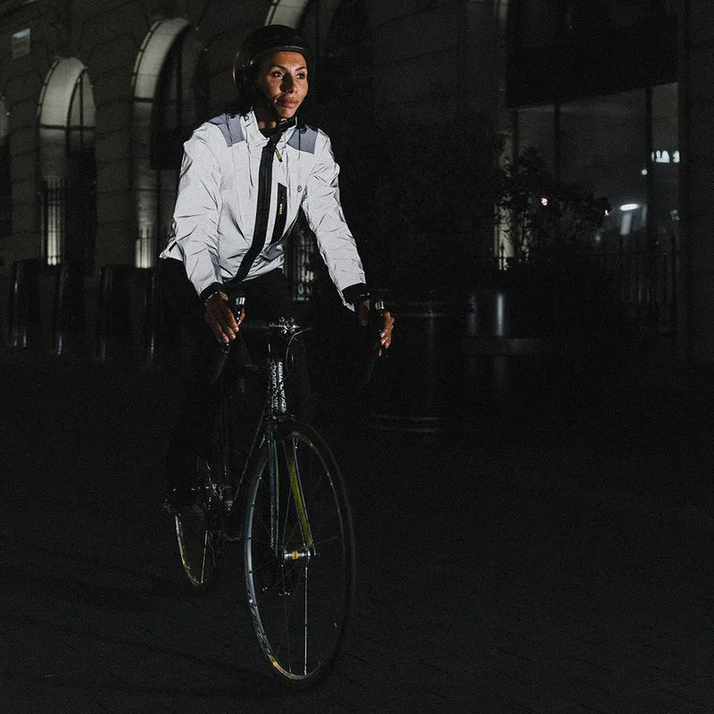 City Women's 100% Reflective Waterproof Commuter Cycling Jacket