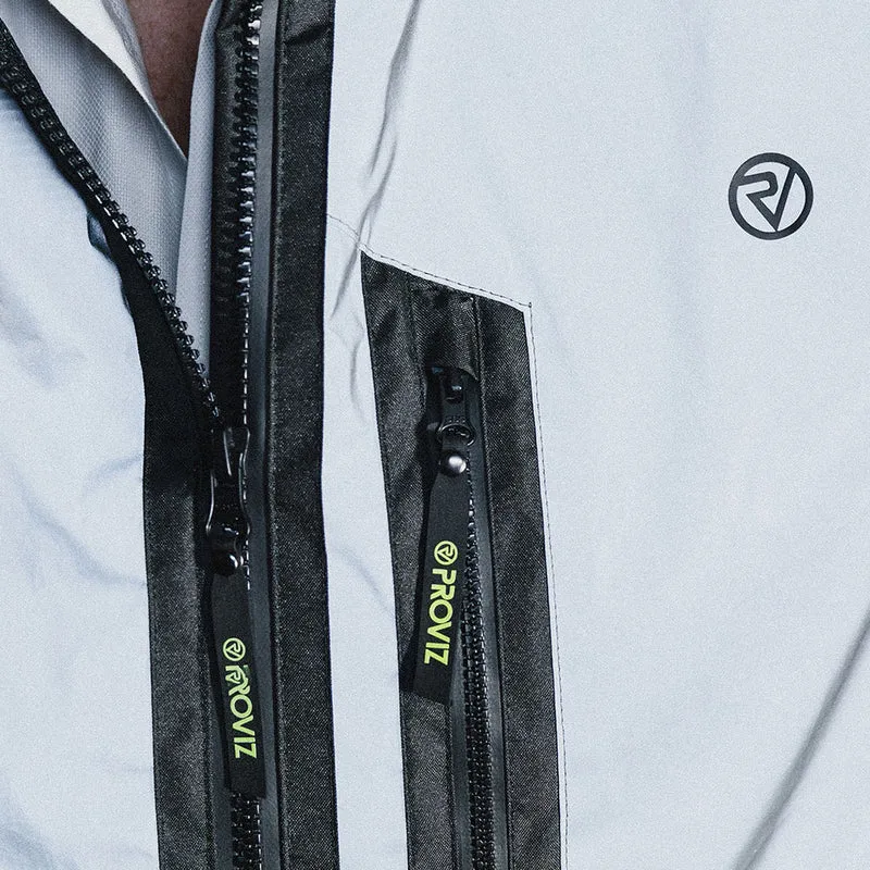 City Men's 100% Reflective Waterproof Commuter Cycling Jacket