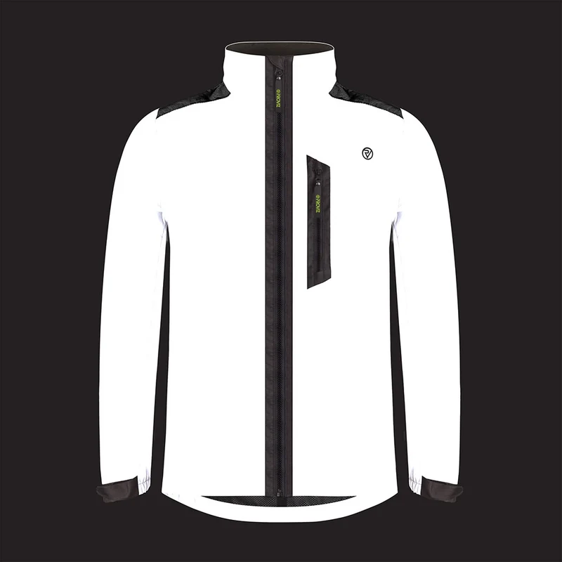 City Men's 100% Reflective Waterproof Commuter Cycling Jacket