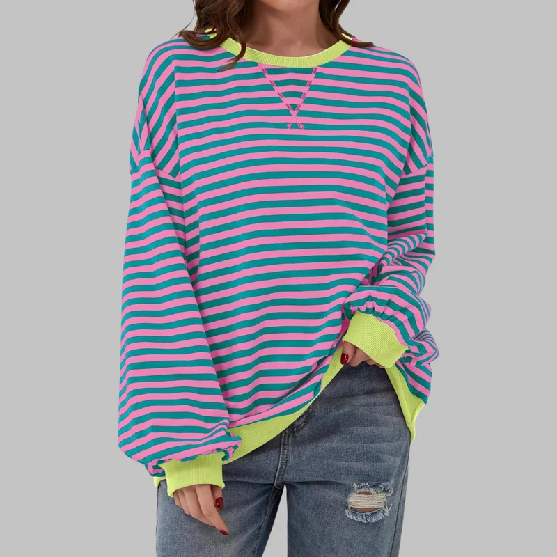 Amelia - Weicher Strickpullover mit Streifen