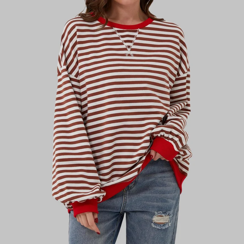 Amelia - Weicher Strickpullover mit Streifen