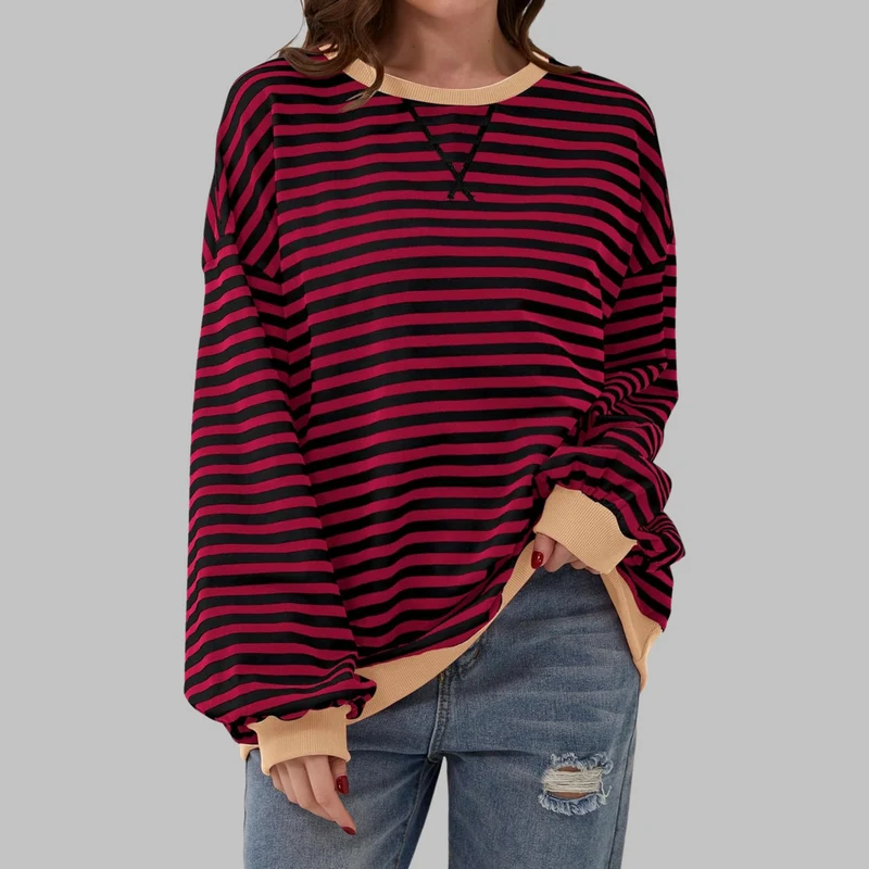 Amelia - Weicher Strickpullover mit Streifen