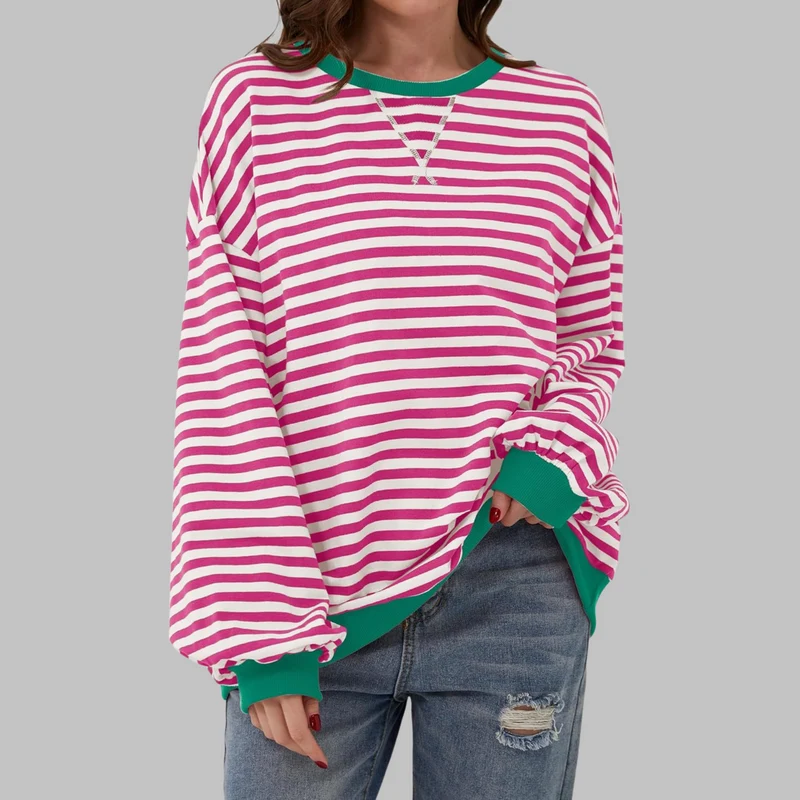 Amelia - Weicher Strickpullover mit Streifen