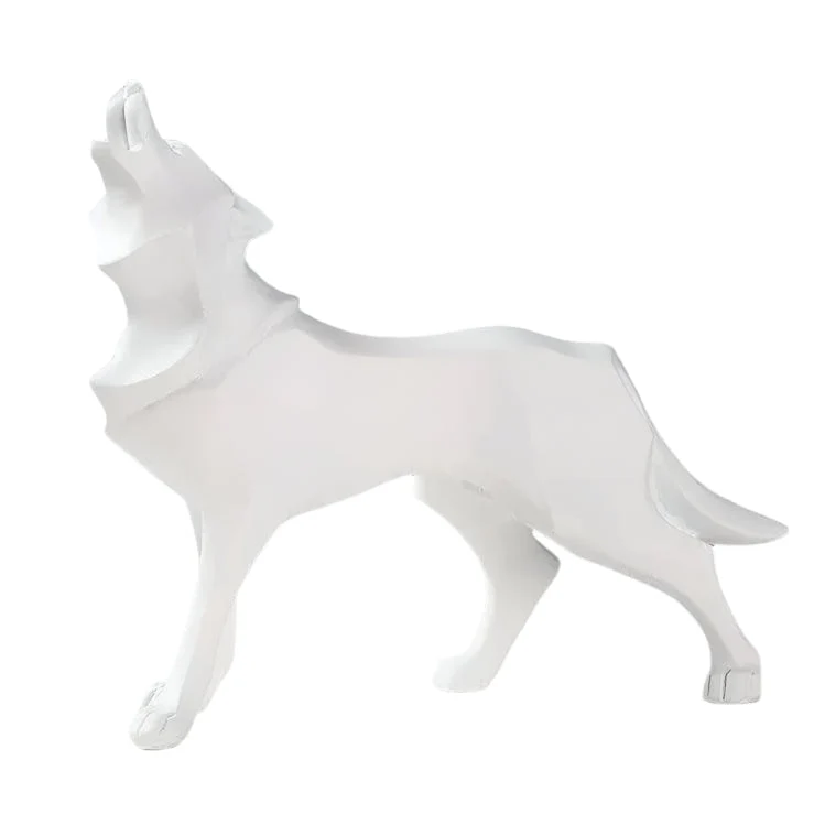 LupoForm – Geometrische Ulvenstatue mit scharfkantigem Design für moderne Räume