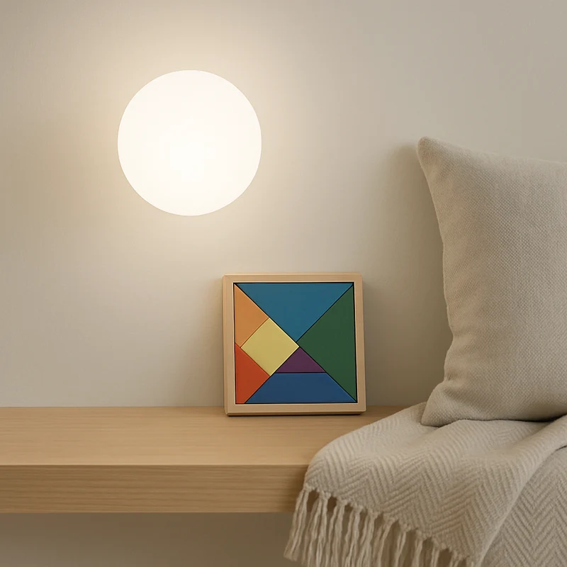 LumaGlow – Moderne Wandleuchte mit mattem Glas-Schirm und eleganter Basis