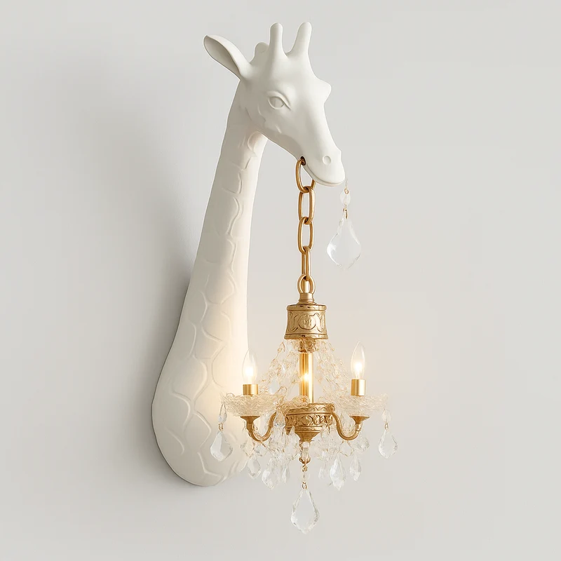 GlowNeck – Giraffenförmige LED-Wandlampe mit warmem, weichem Licht für einzigartige Einrichtung