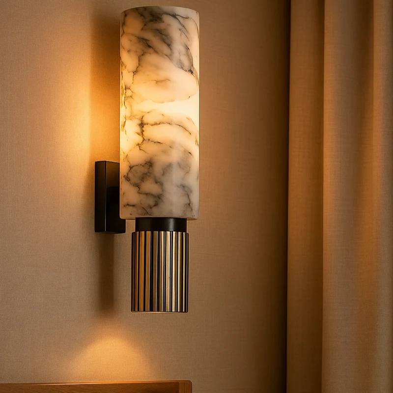 Marbelle – Elegante Wandleuchte mit stilvollem Marmorinspiriertem Muster