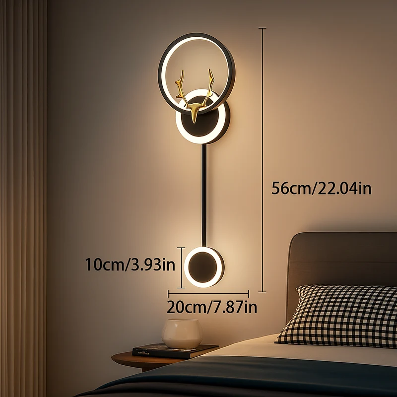 LumiNest – Elegante Doppelwandleuchte für minimalistische und stimmungsvolle Beleuchtung im Zuhause