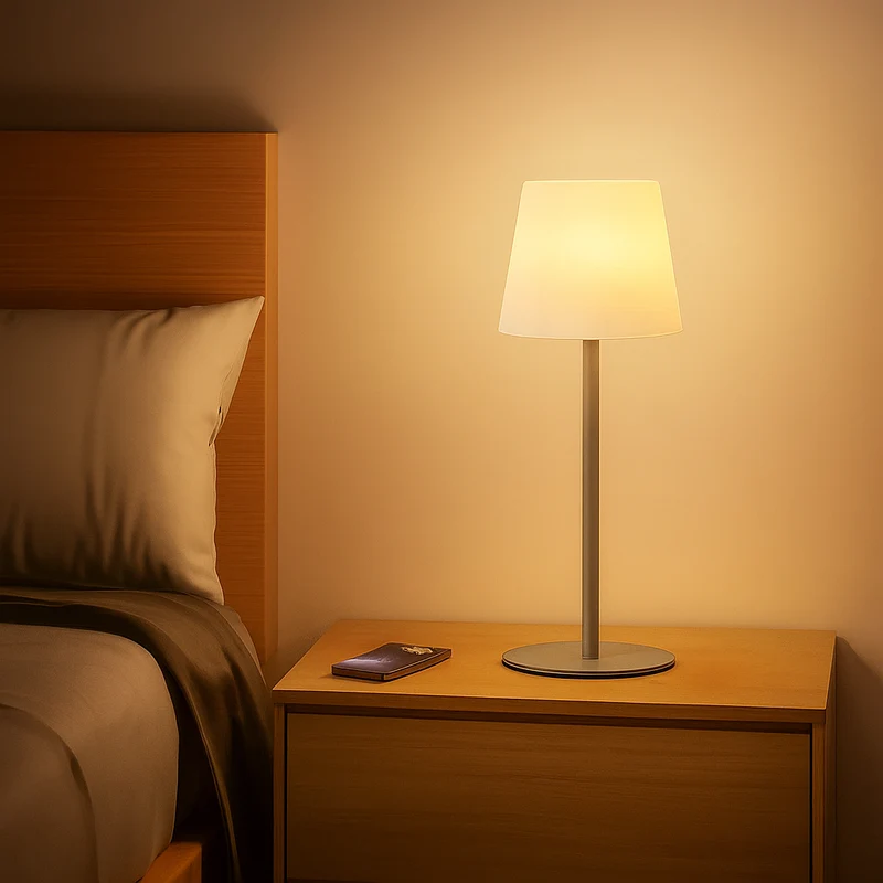 LumiGlow – Kabellose wiederaufladbare Lampe mit einstellbarer warmen Beleuchtung