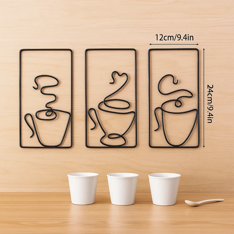 CaféCharm – Legesichere Wandkunst mit Kaffeetasse für Innen- und Außenbereich