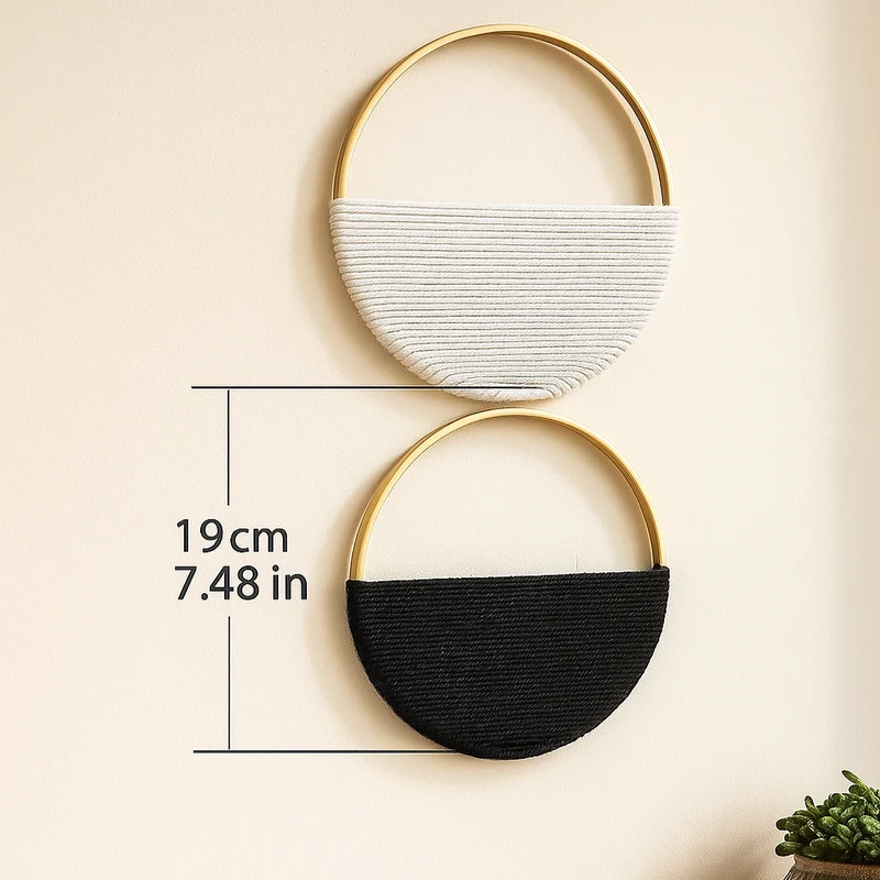 Willowloop – Circulares Makrame-Wandsdekor mit symmetrischem Design