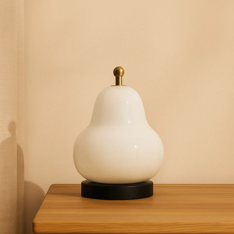 GlowPear – Pæreförmige Touch-Dimmerlampe mit warmem Licht