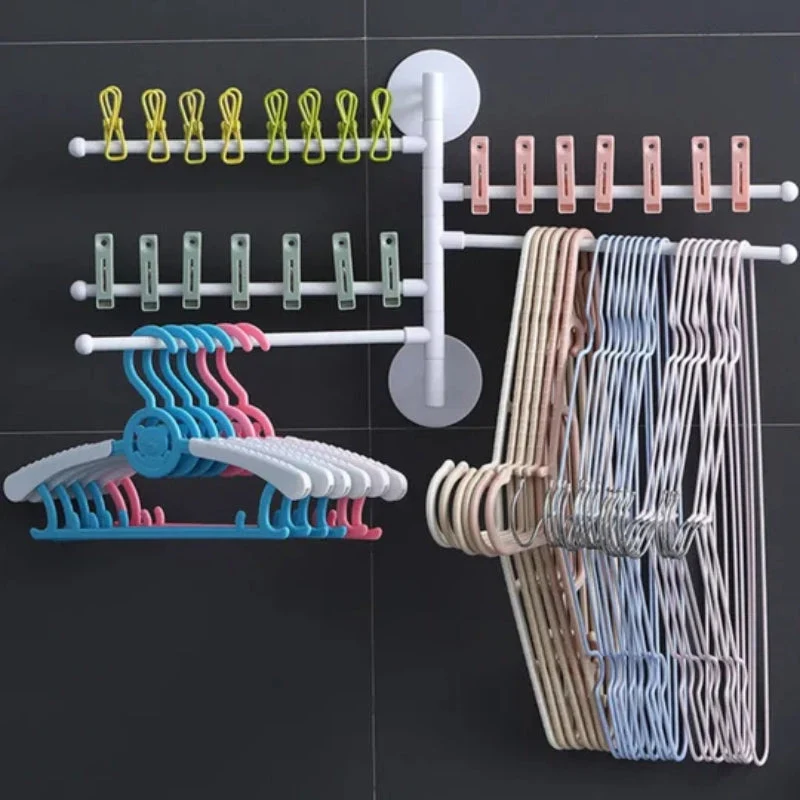 FlexiRack – Zusammenklappbare, rotierende Wandhalterung und Handtuchhalter